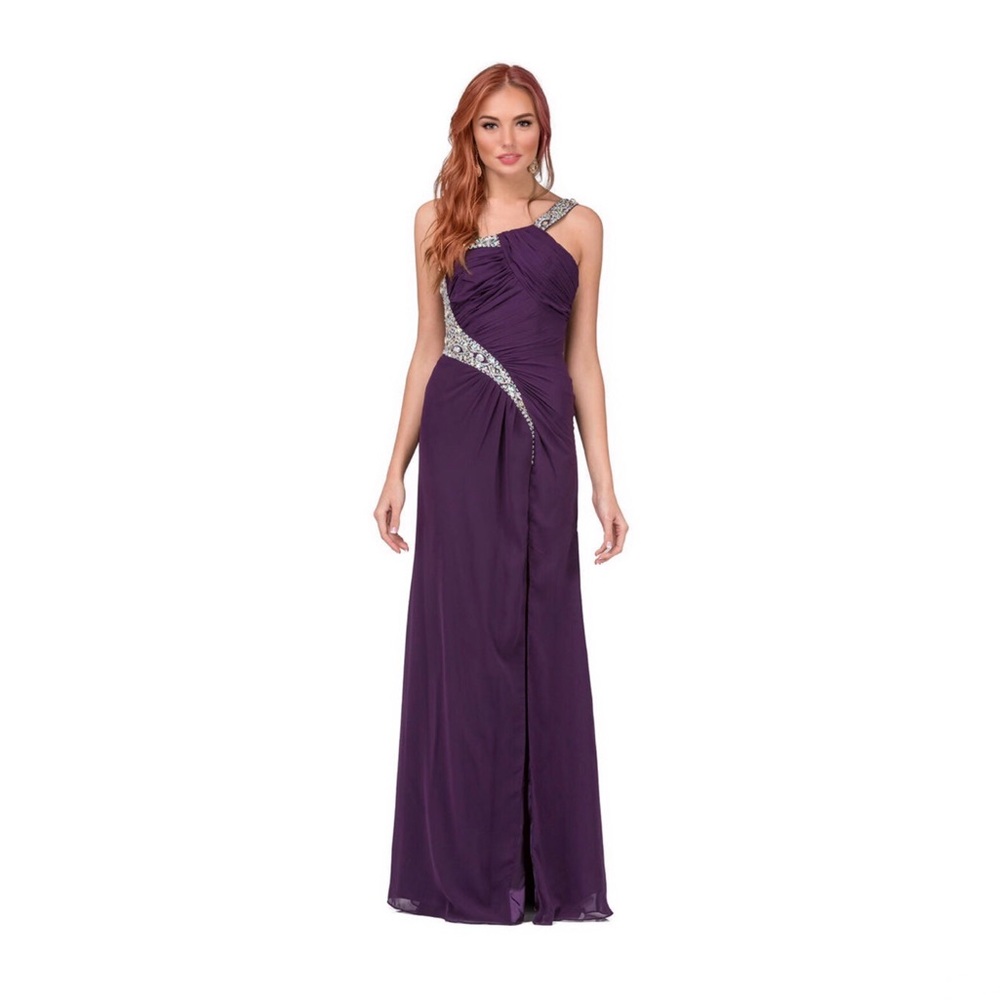 NEW Elegant One Shoulder Long Dress